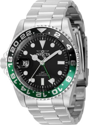 Men's 43960 Pro Diver Quartz 3 Hand Black Dial Watch