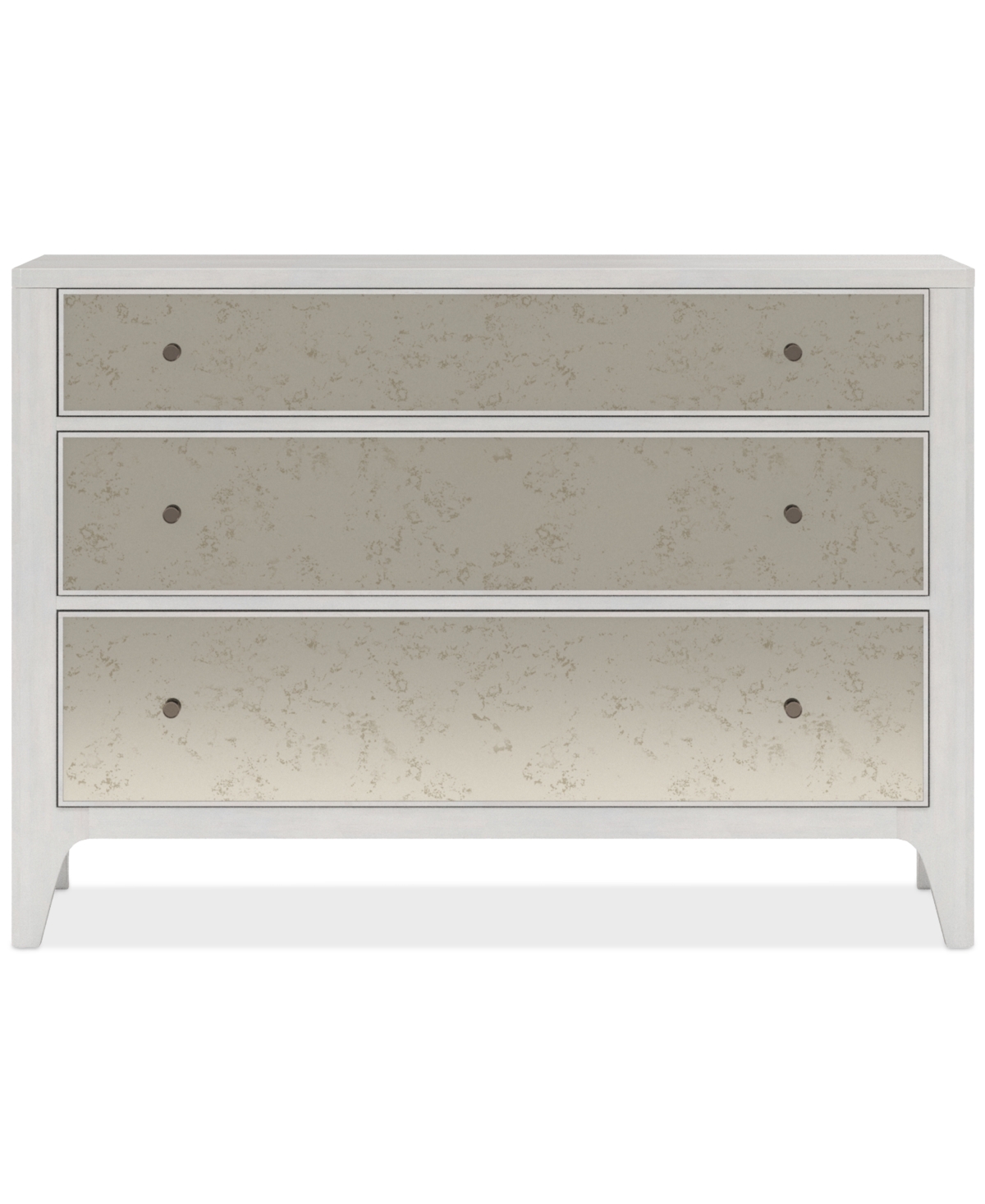 Macy's Mezzanine 3-drawer Chest In Light Grey