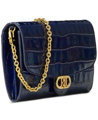 Adair Croc-Embossed Leather Small Crossbody