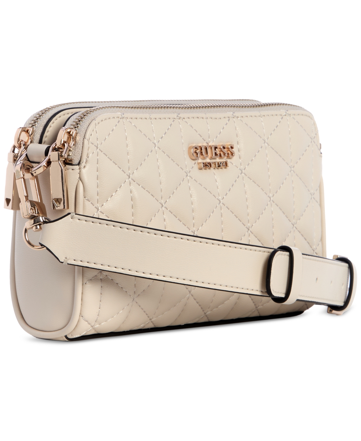 Shop Guess Kori Status Small Crossbody In Stone