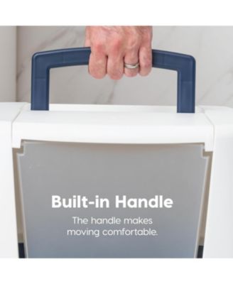 Jumbo Hooded Cat Litter Box with Scoop, Navy