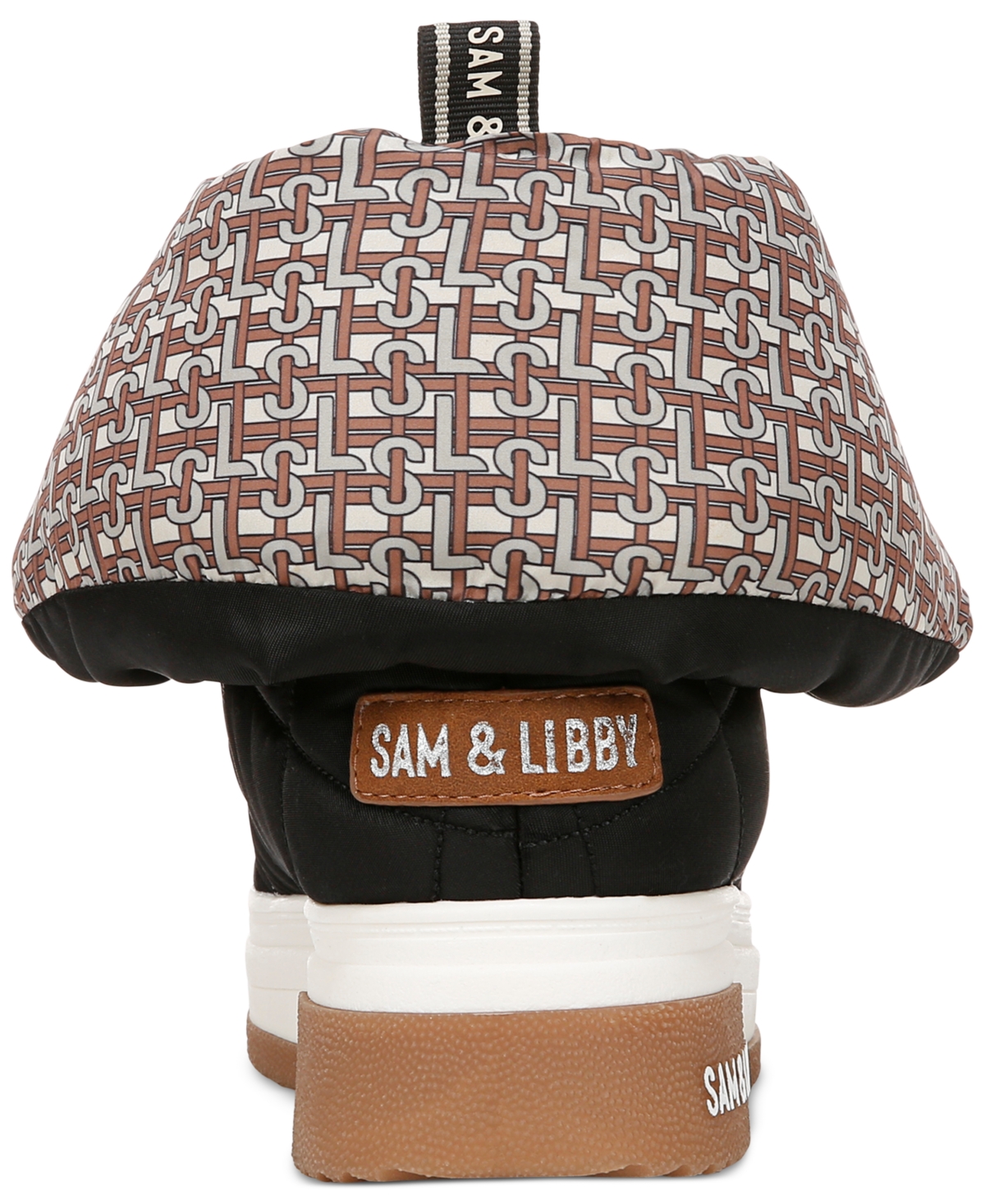 Sam & Libby Women's Cruz Fold Over Puffer Cold Weather Booties In Black