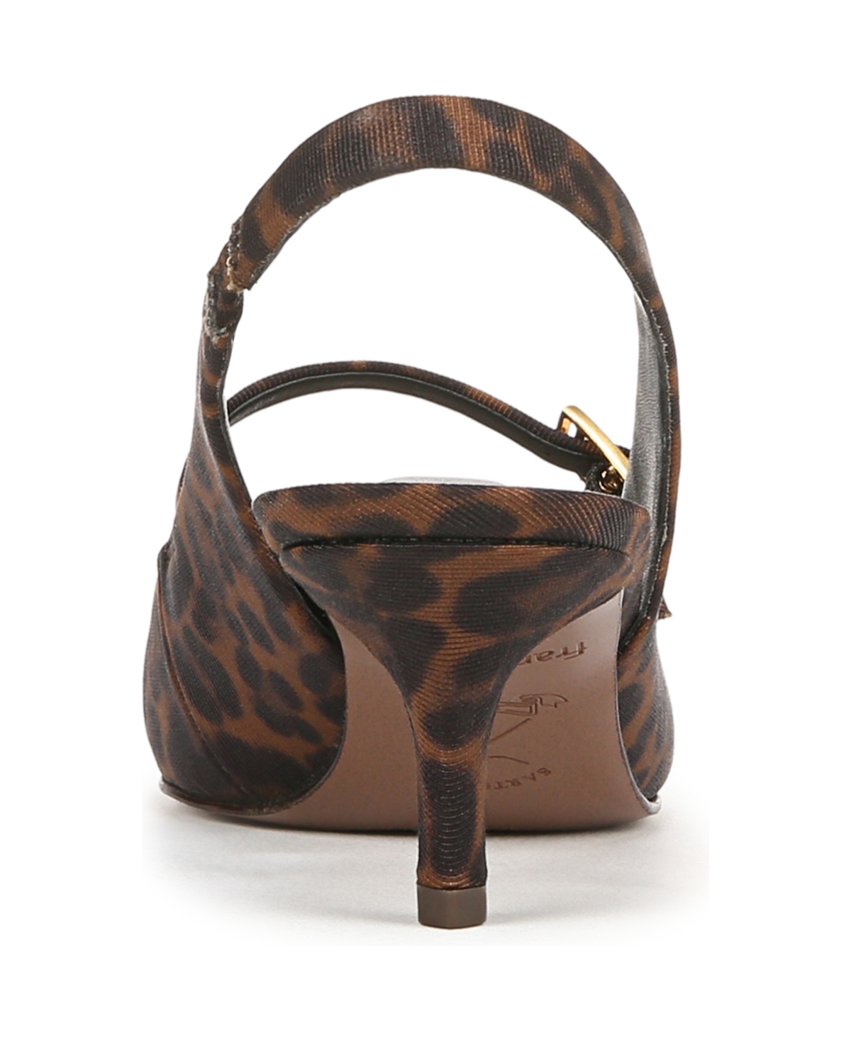 Franco Sarto Women's Khloe Pointed Toe Slingback Pumps In Multi Tan Leopard Print Fabric
