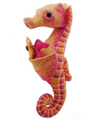WR Plush Seahorse With Babies Stuffed Animal, 11.5 Inches