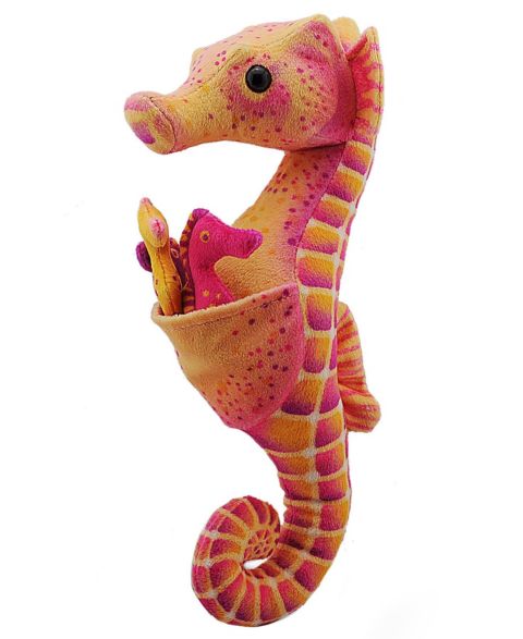Детская мягкая игрушка Wild Republic WR Plush Seahorse With Babies Stuffed Animal, 11.5 Inches