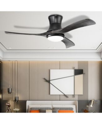 52 Inch Flush Mount Ceiling Fan with LED