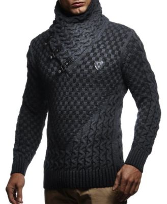 Men's Chunky Knit Pullover Sweater