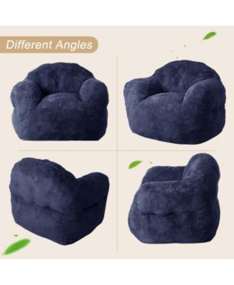 Bean Bag Chair, 39" Bean Bag Couch with Armrests
