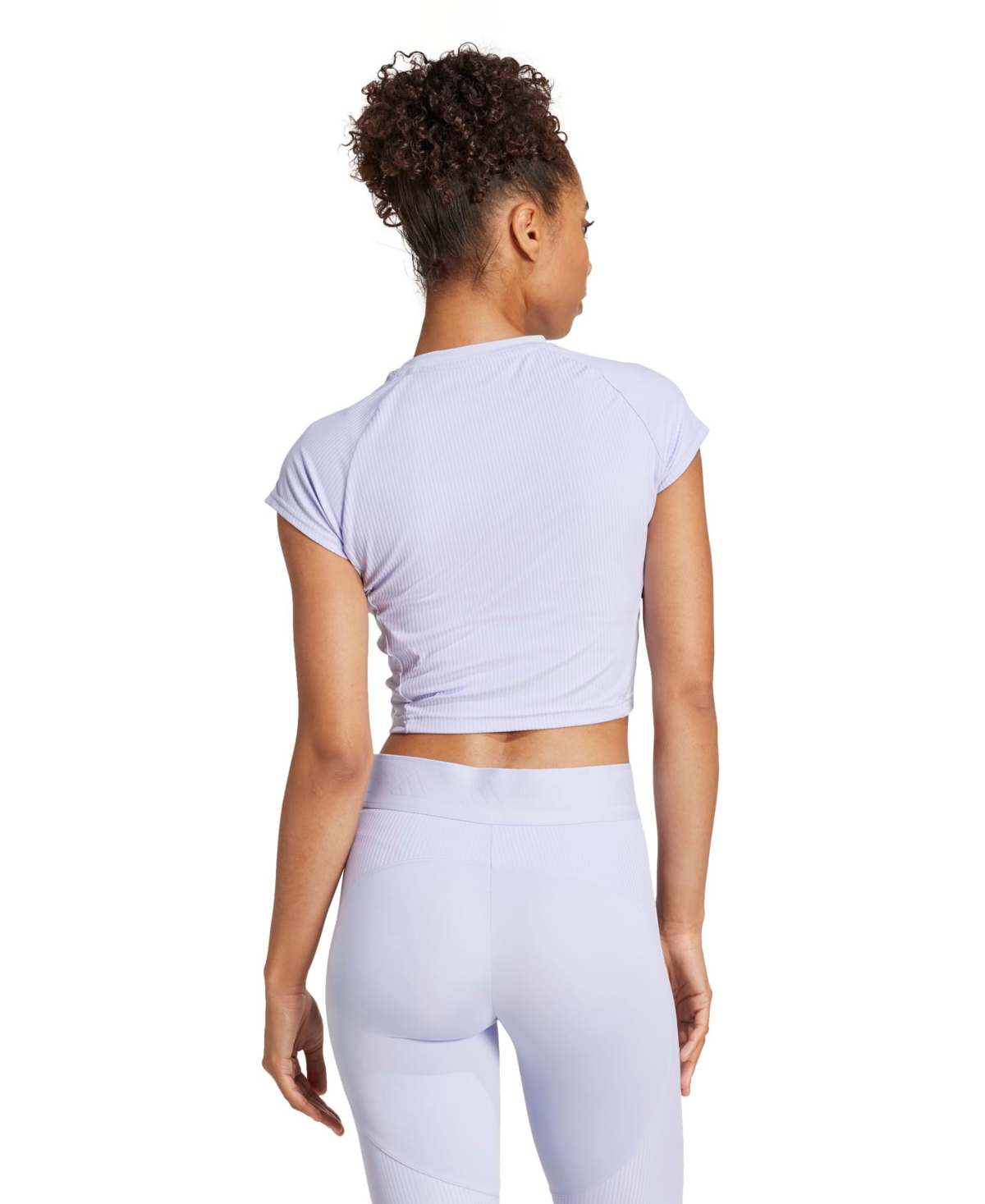 Adidas Women's Hyperglam Ribbed Training T-Shirt