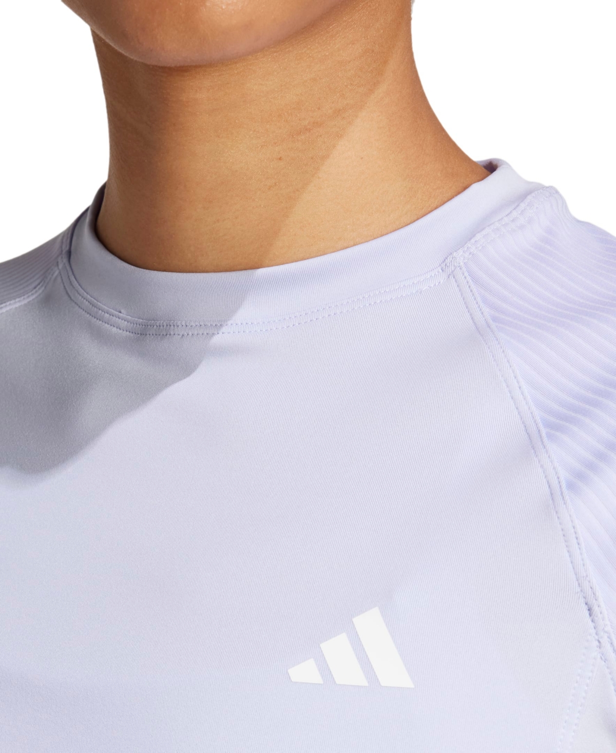 Adidas Women's Hyperglam Ribbed Training T-Shirt