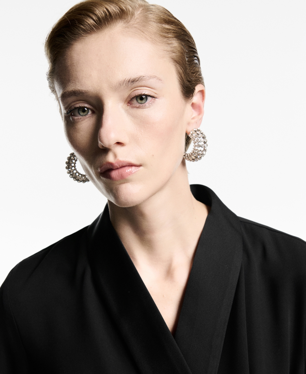 Mango Women's Bow Satin Blouse