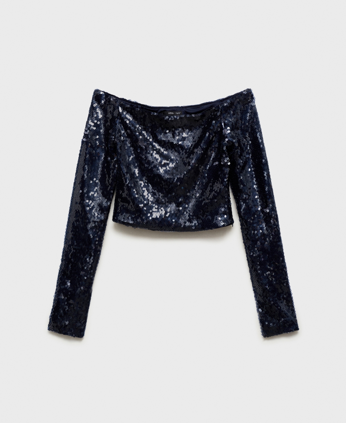 Mango Women's Off-The-Shoulder Sequined Blouse