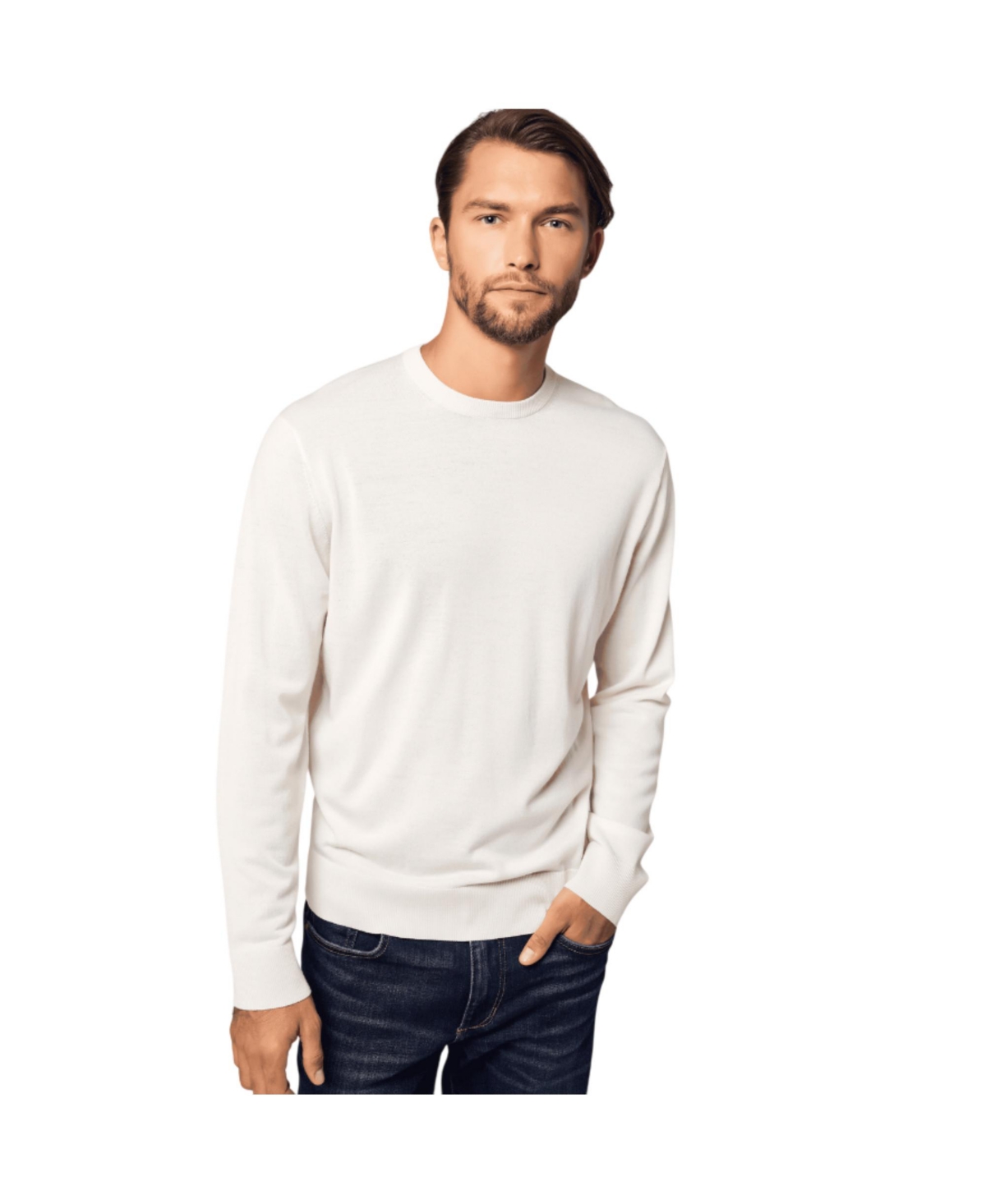 Bellemere Men's Pure Crew Neck Merino Sweater