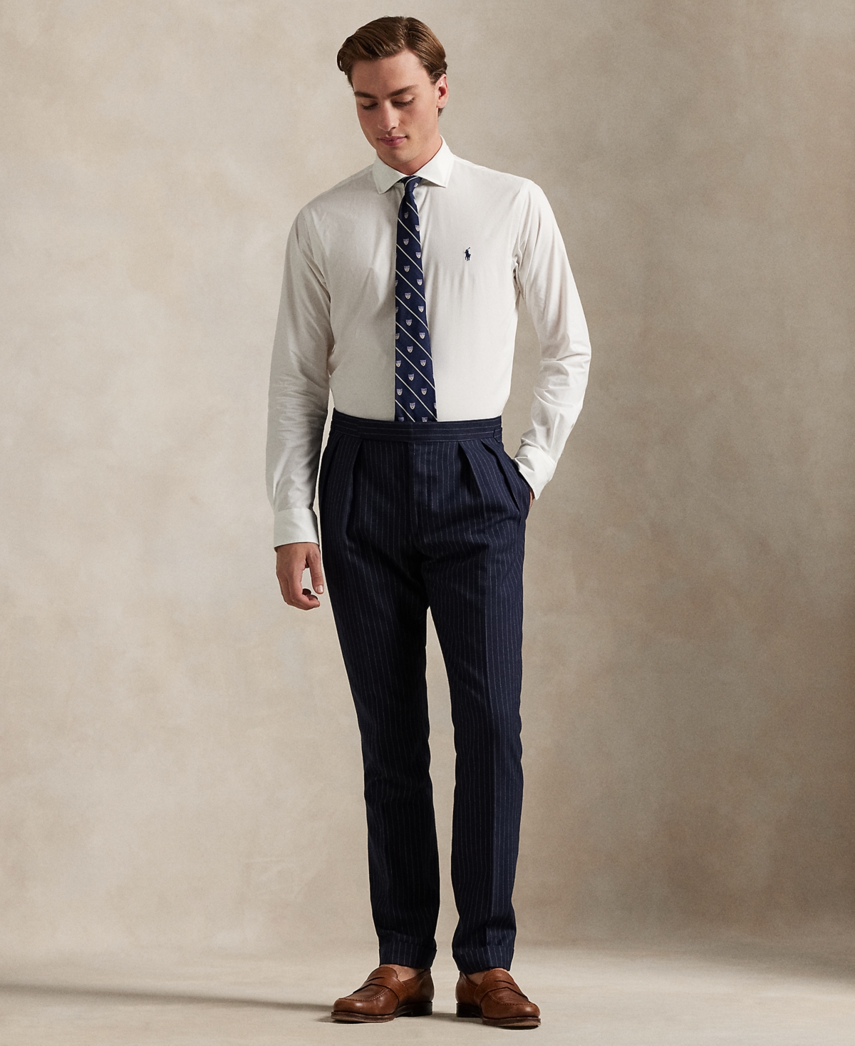 Polo Ralph Lauren Men's Classic-fit Stretch Poplin Shirt In White