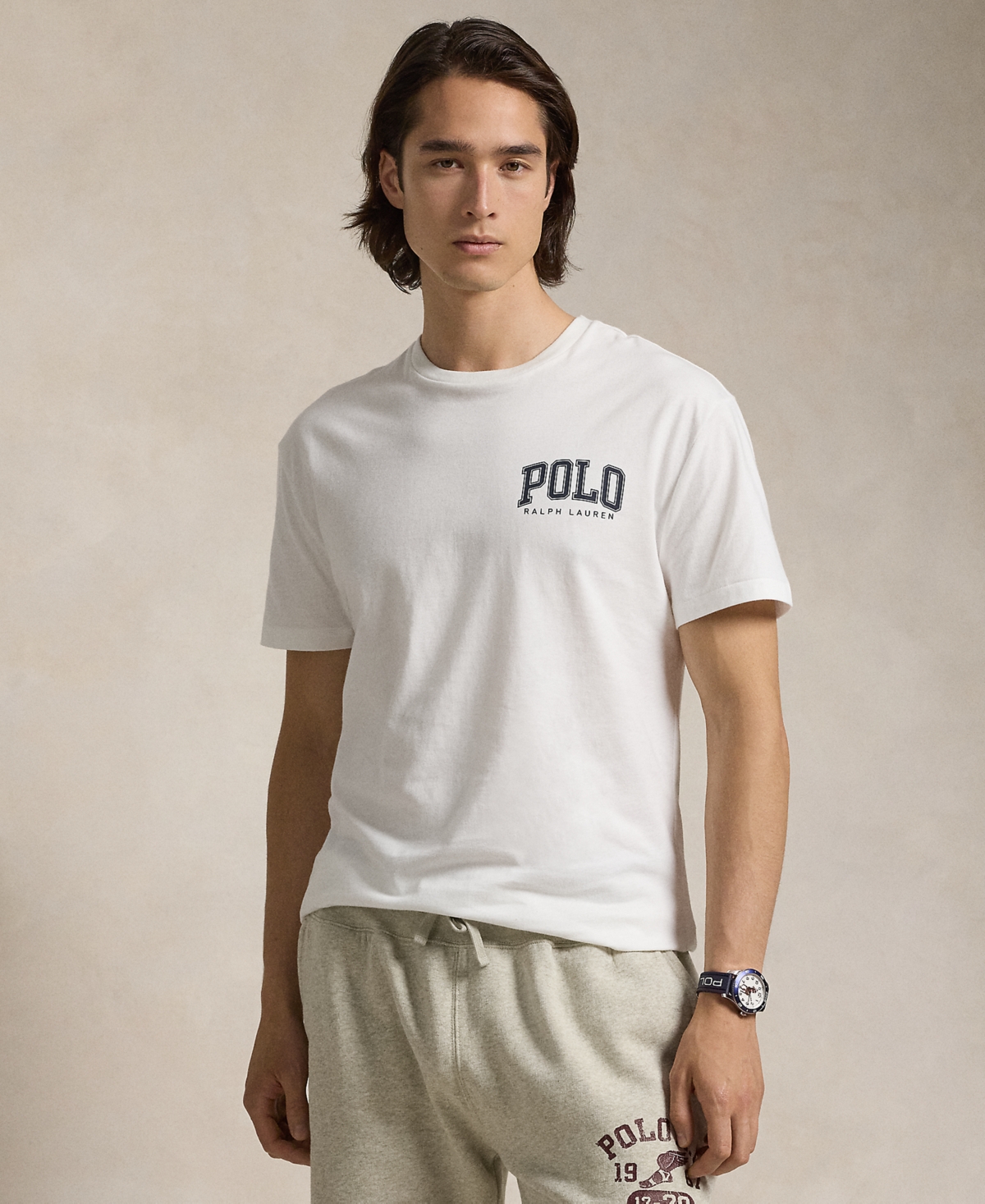 Polo Ralph Lauren Classic Fit Logo Jersey T-shirt In White