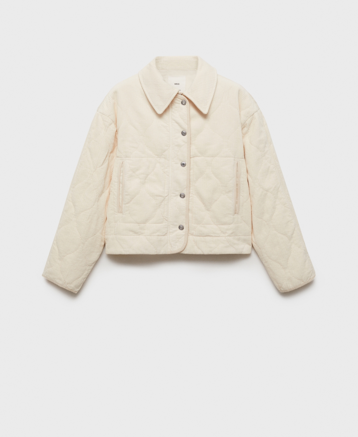 Mango Women's Quilted Corduroy Jacket