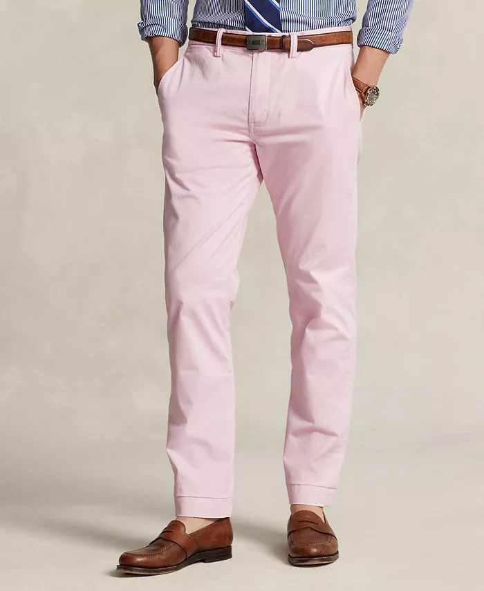 Men's Straight-Fit Washed Stretch Chino Pants - thumbnail 4