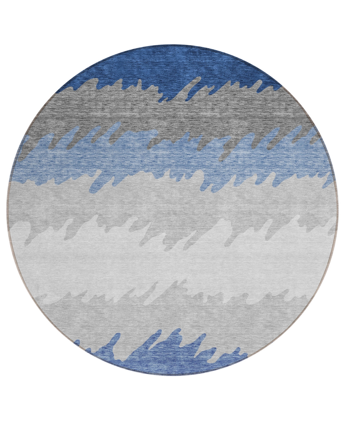Addison Chantille Acn736 8'x8' Round Area Rug In Navy