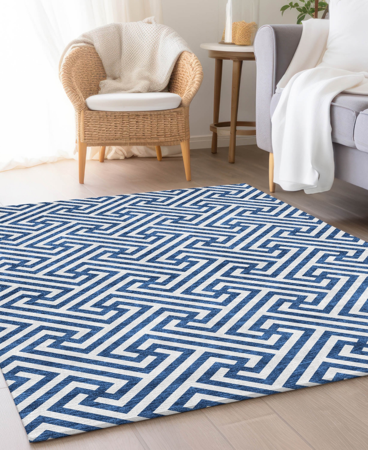 Addison Chantille Acn731 8'x10' Area Rug In Blue