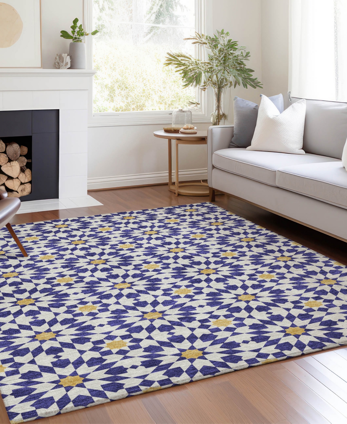 Addison Chantille Acn734 8'x10' Area Rug In Navy