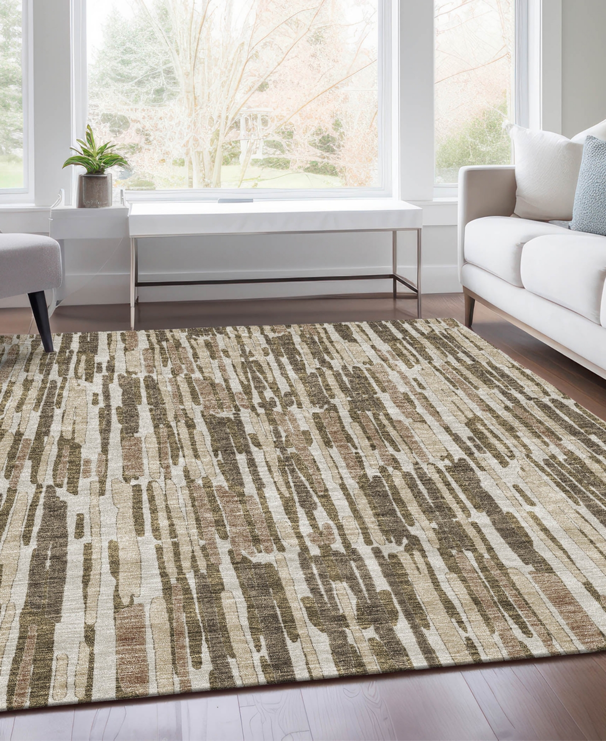 Addison Chantille Acn739 8'x10' Area Rug In Mocha