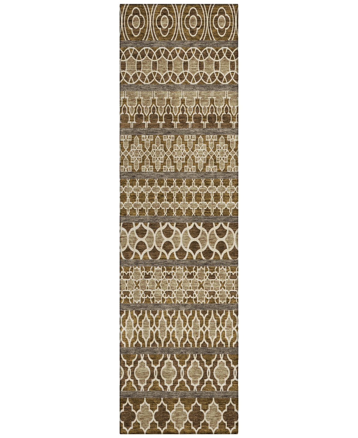 Addison Chantille Acn726 2'3"x7'6" Runner Area Rug In Mocha