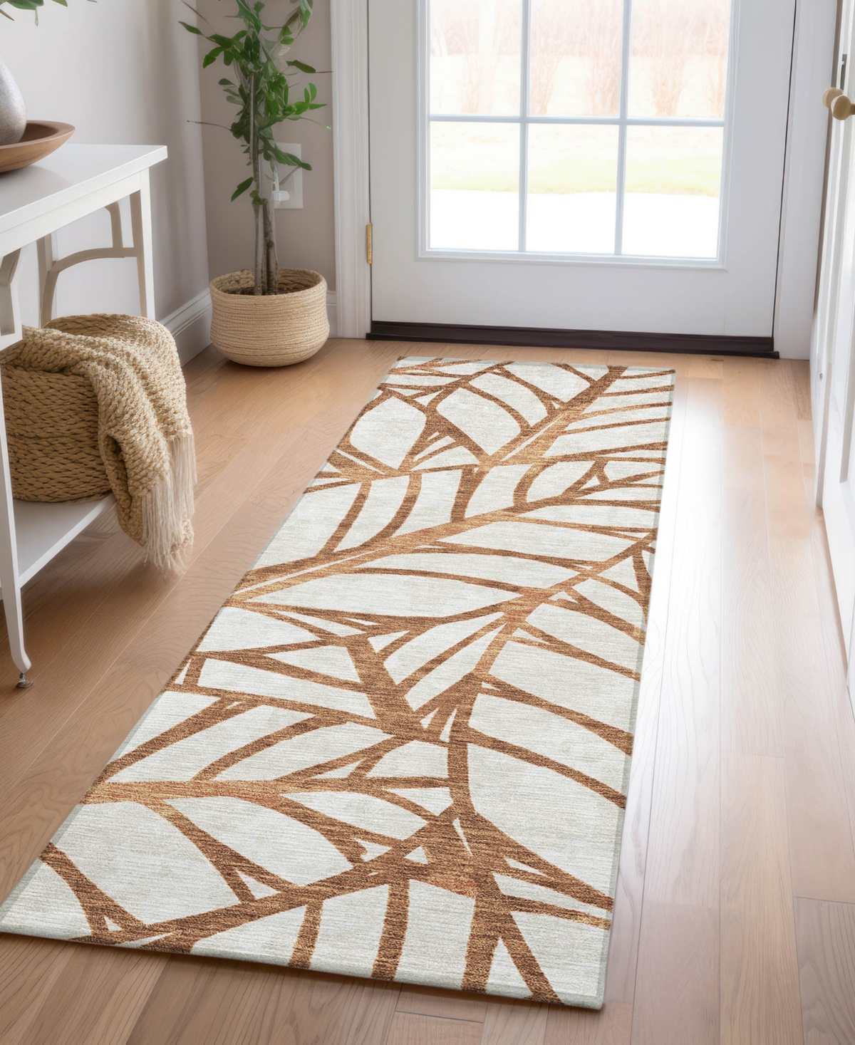 Addison Chantille Acn741 2'3"x7'6" Runner Area Rug In Paprika
