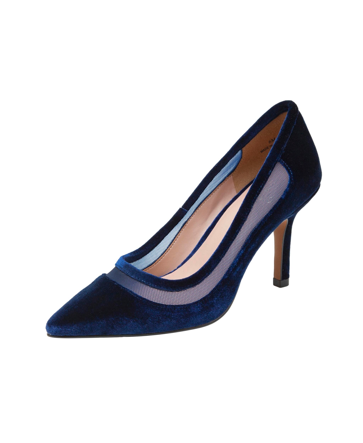 Perline Mixed Media High Heel Pumps - Black nappa/mesh