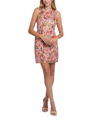 Sam Edelman - Women's Floral Embroidered Sleeveless Dress