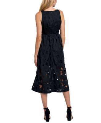 Sam Edelman Women's Embroidered Side-Cutout Midi Dress - Macy's