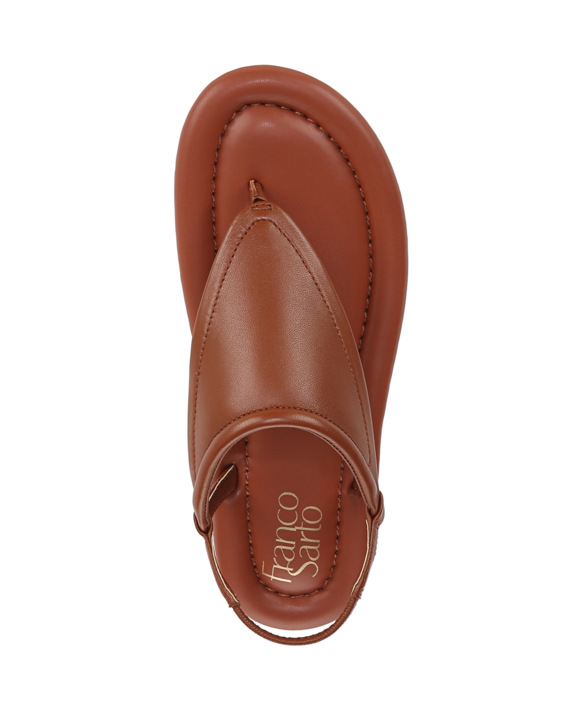 Franco Sarto Women's Jocelyn Open Toe Thong Slingback Sandals In Acorn Brown Leather