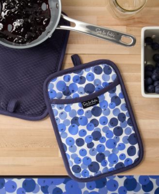 Fruit-Inspired Cotton Pot Holder Set, 10" x 7"