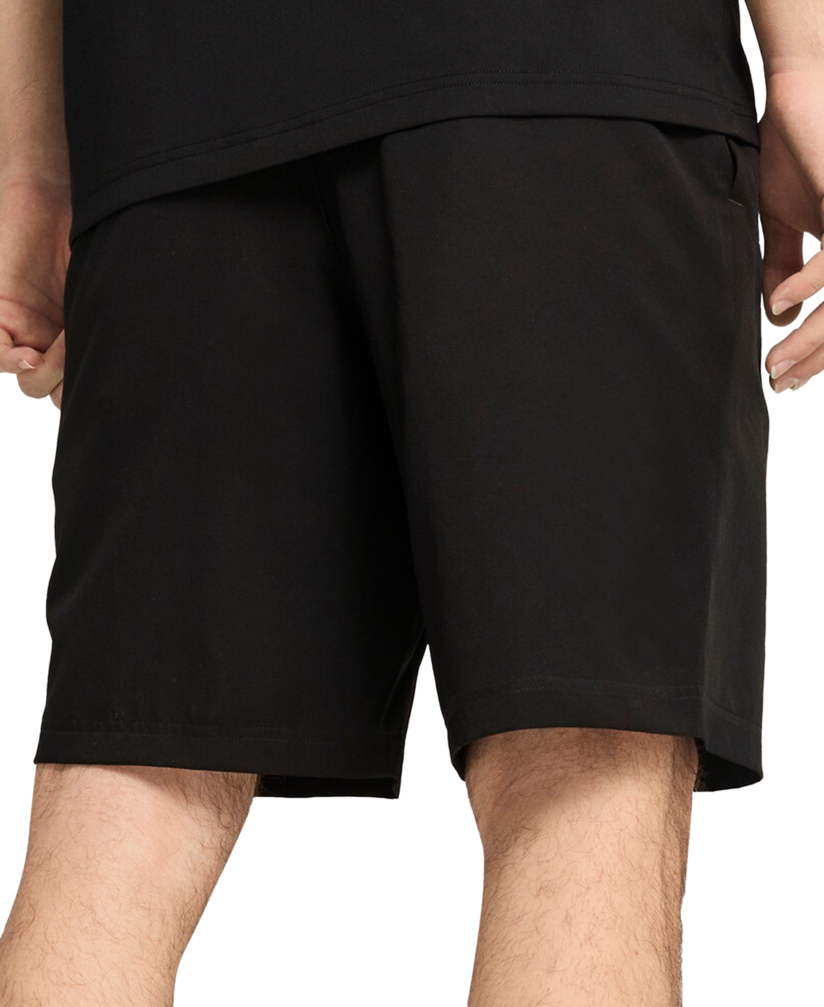 Puma Men's Woven Logo Shorts In Black