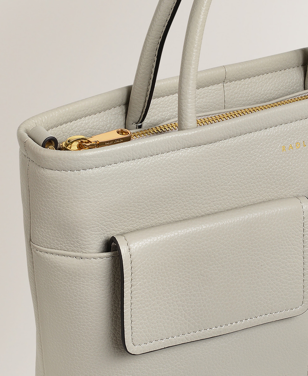 Radley London Brompton Crescent Small Ziptop Grab Bag In Pumice