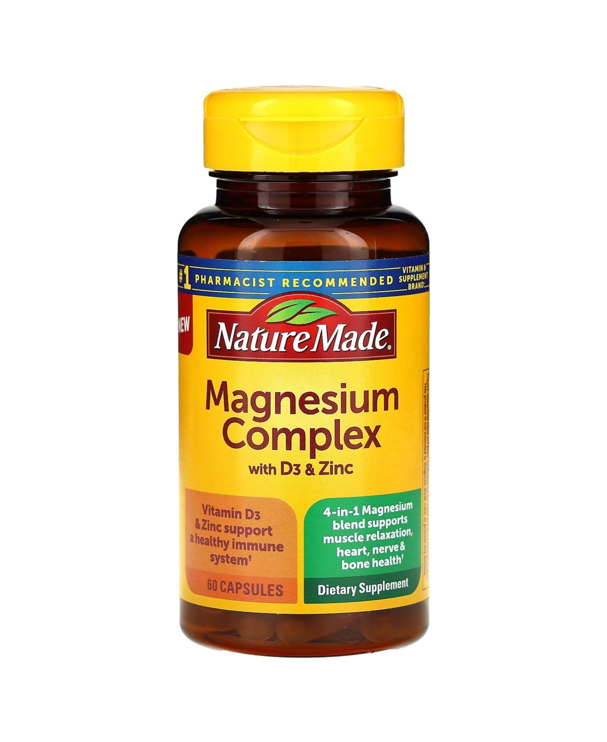 Magnesium Complex with D3 & Zinc - 60 Capsules