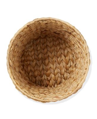 Hyacinth Waste Basket Woven Garbage Trash Can