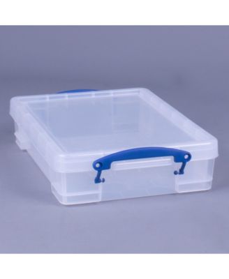 4L Storage Container with Lid and Clip Lock Handles, (2 Pack)