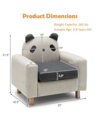 Kids Sofa with Armrest and Thick Cushion