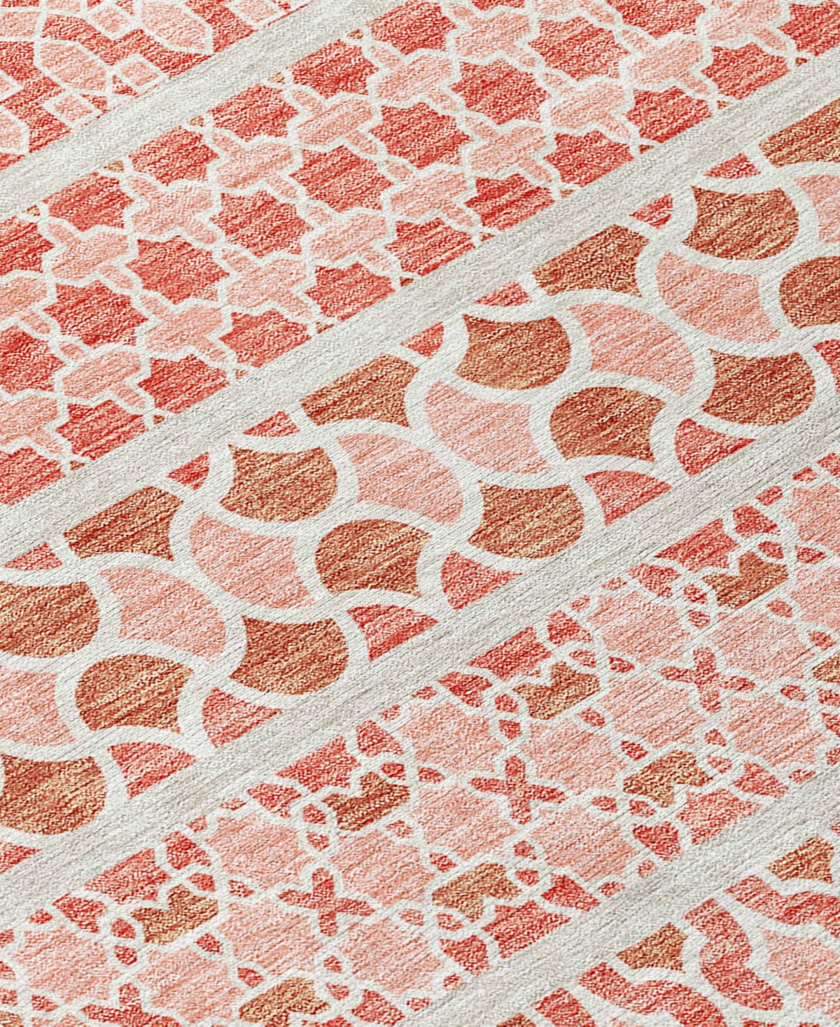 Addison Chantille Acn726 9'x12' Area Rug In Salmon