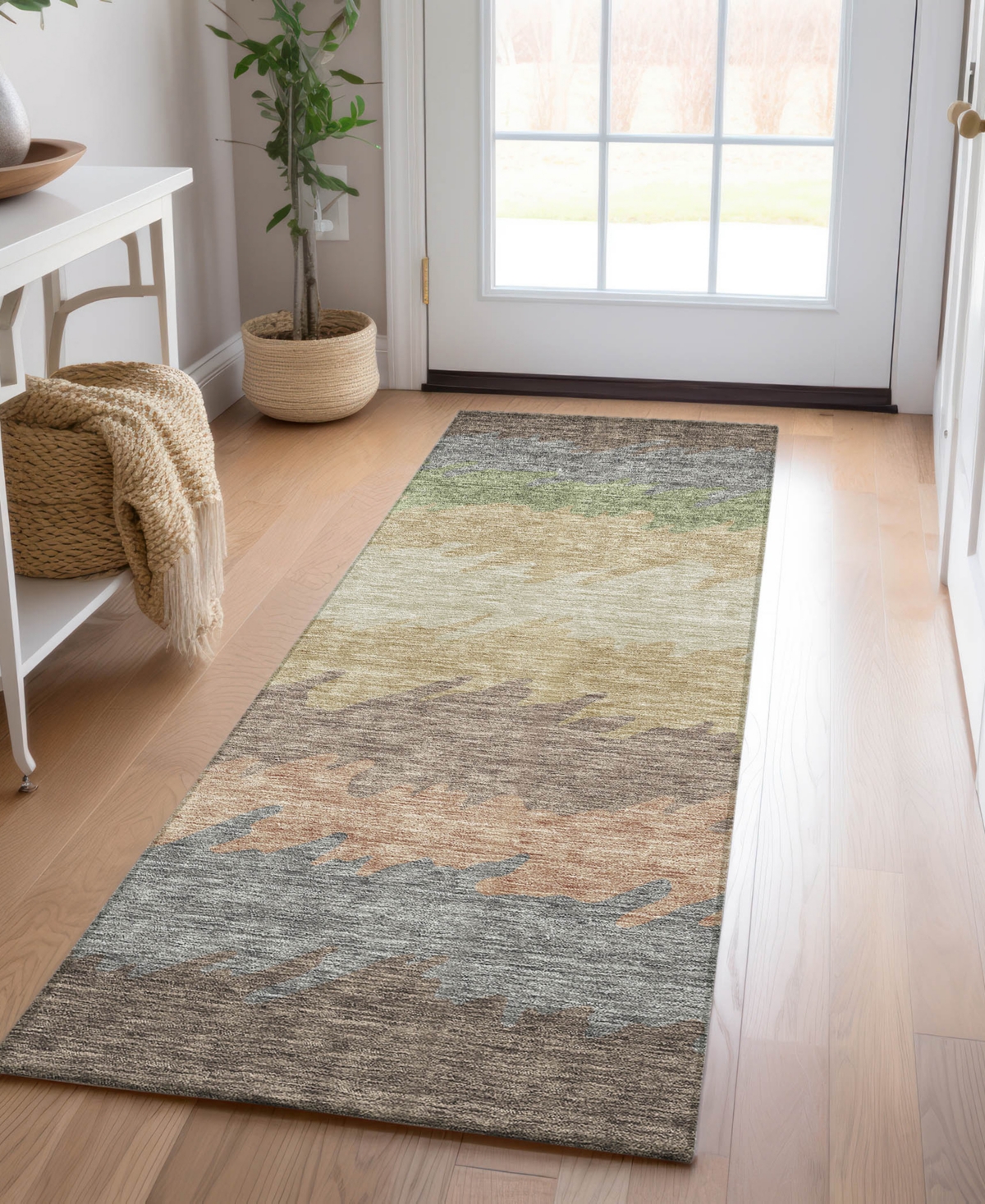 Addison Chantille Acn736 2'3"x7'6" Runner Area Rug In Chocolate
