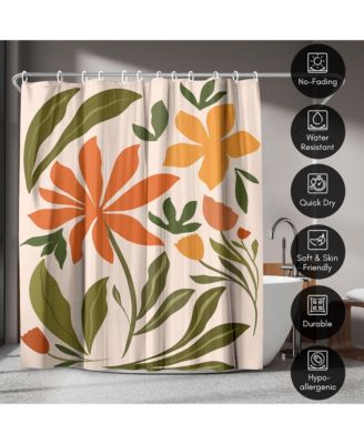 71x74 A Warm Day Shower Curtain - 100% Polyester Shower Curtain