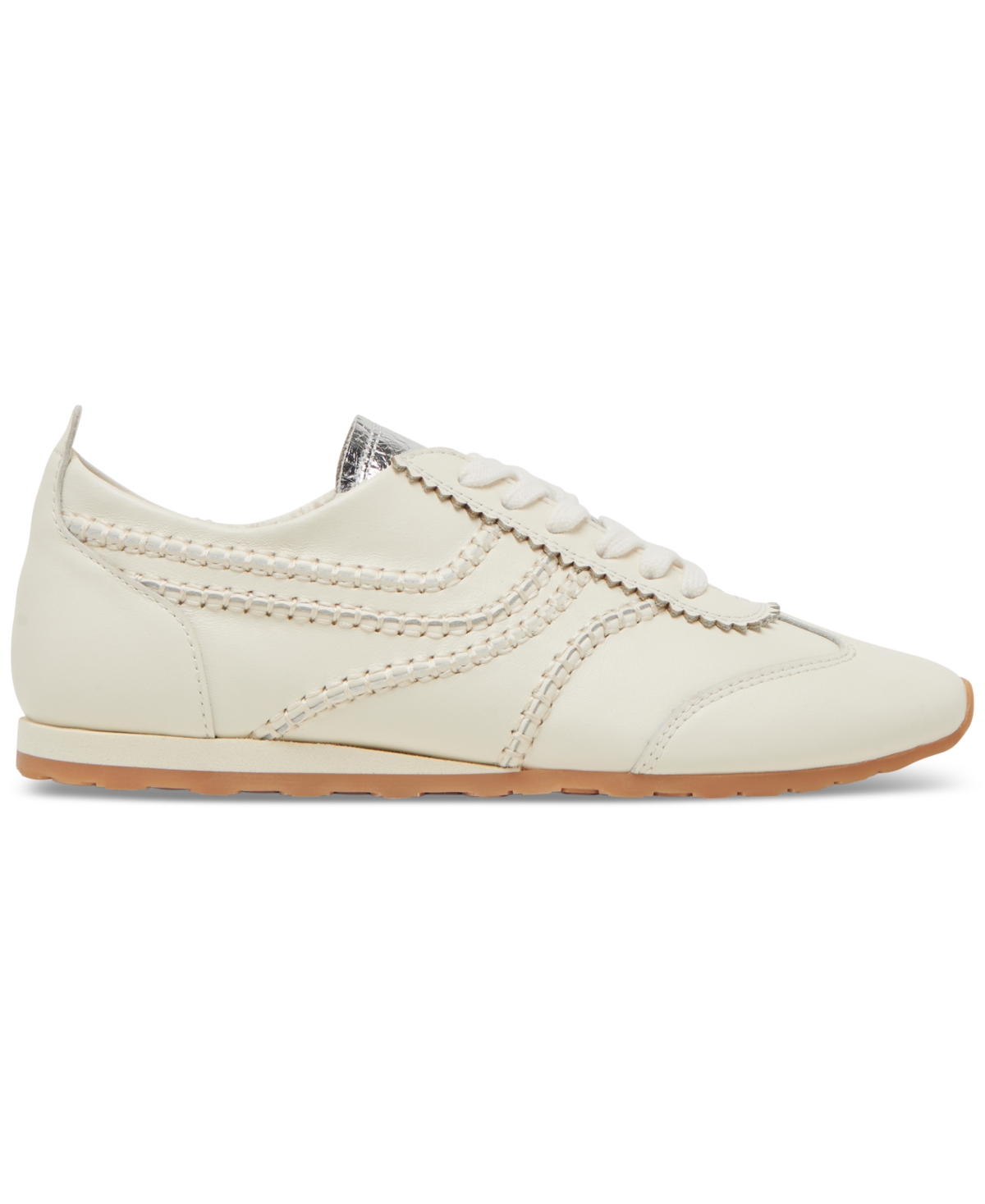 Dolce Vita Women's Delany Low Profile Lace-up Sneakers In Off White Leather