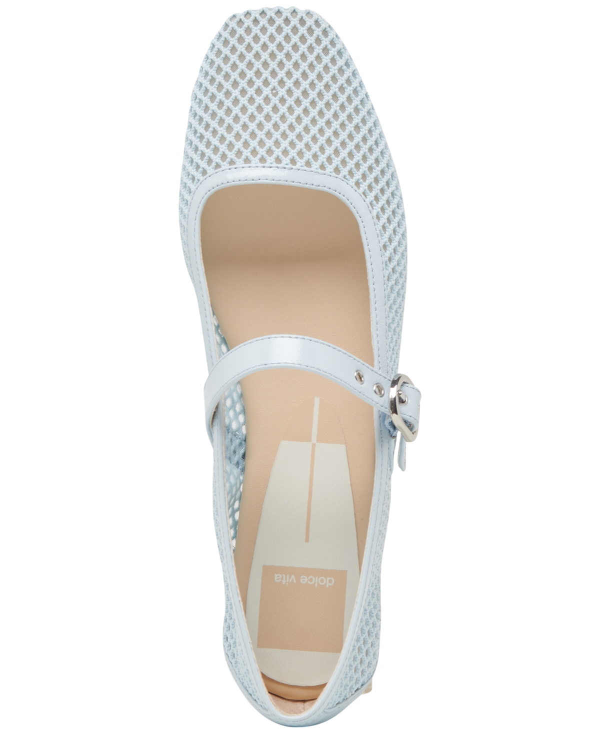 Dolce Vita Rodni Mary Jane Flat In Dusty Blue Mesh