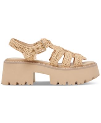 Women's Latice Peep-Toe Fisherman Sandals