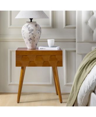 Jacob Mid-Century Modern End Table with Flared Legs