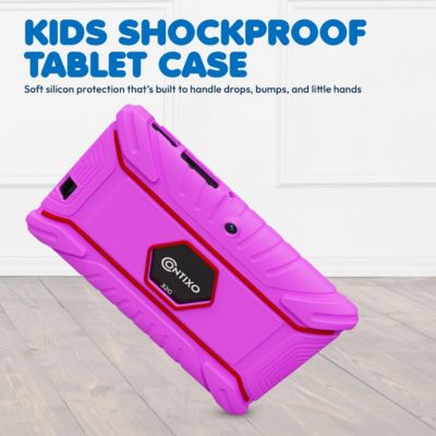 V8 Kids Tablet 32GB, 7” Screen WiFi Learning Device with Parental Controls, Shockproof Case, Epic! & LingoKids Apps