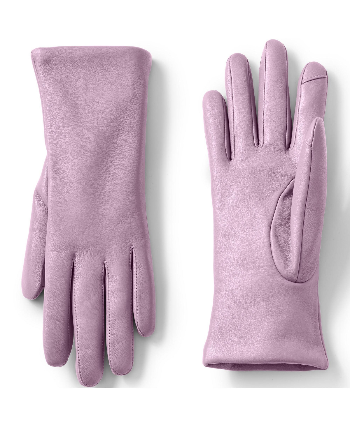 Women's Ez Touch Screen Cashmere Lined Leather Gloves - Purple hydrangea