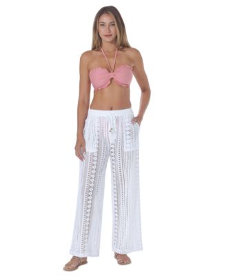 Women's Crochet Pull-On Cover-Up Pants