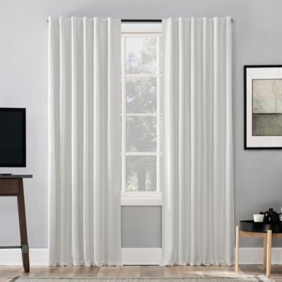 Evelina Faux Dupioni Silk Thermal Extreme 100% Blackout Back Tab Curtain Panel, 50" x 63