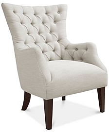 Adelyn Button Tufted Wing Back Chair